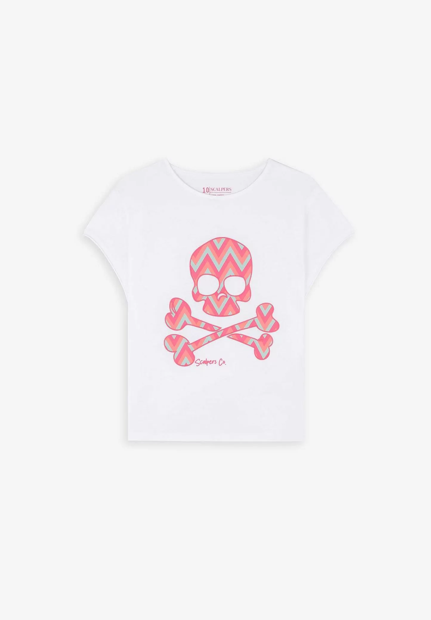 Online Scalpers Camiseta Calavera Print Zigzag