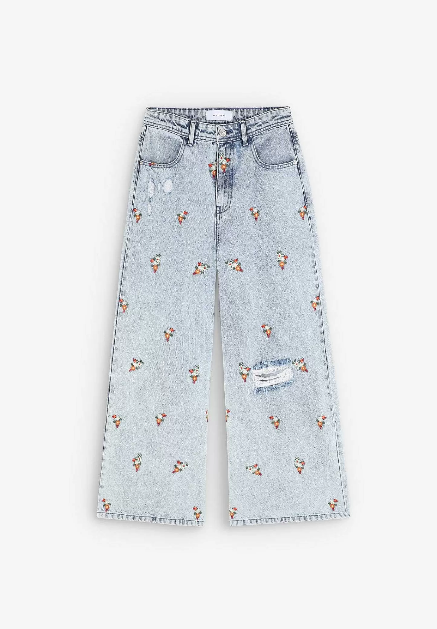 Clearance Scalpers Flowers Emb Denim