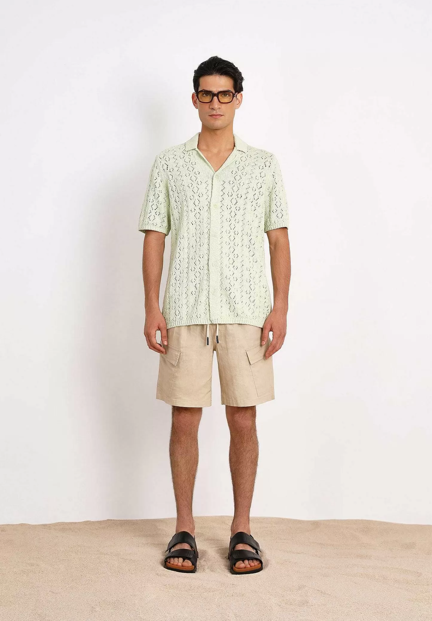 Outlet Scalpers Oas | Bermudas Cargo Linen