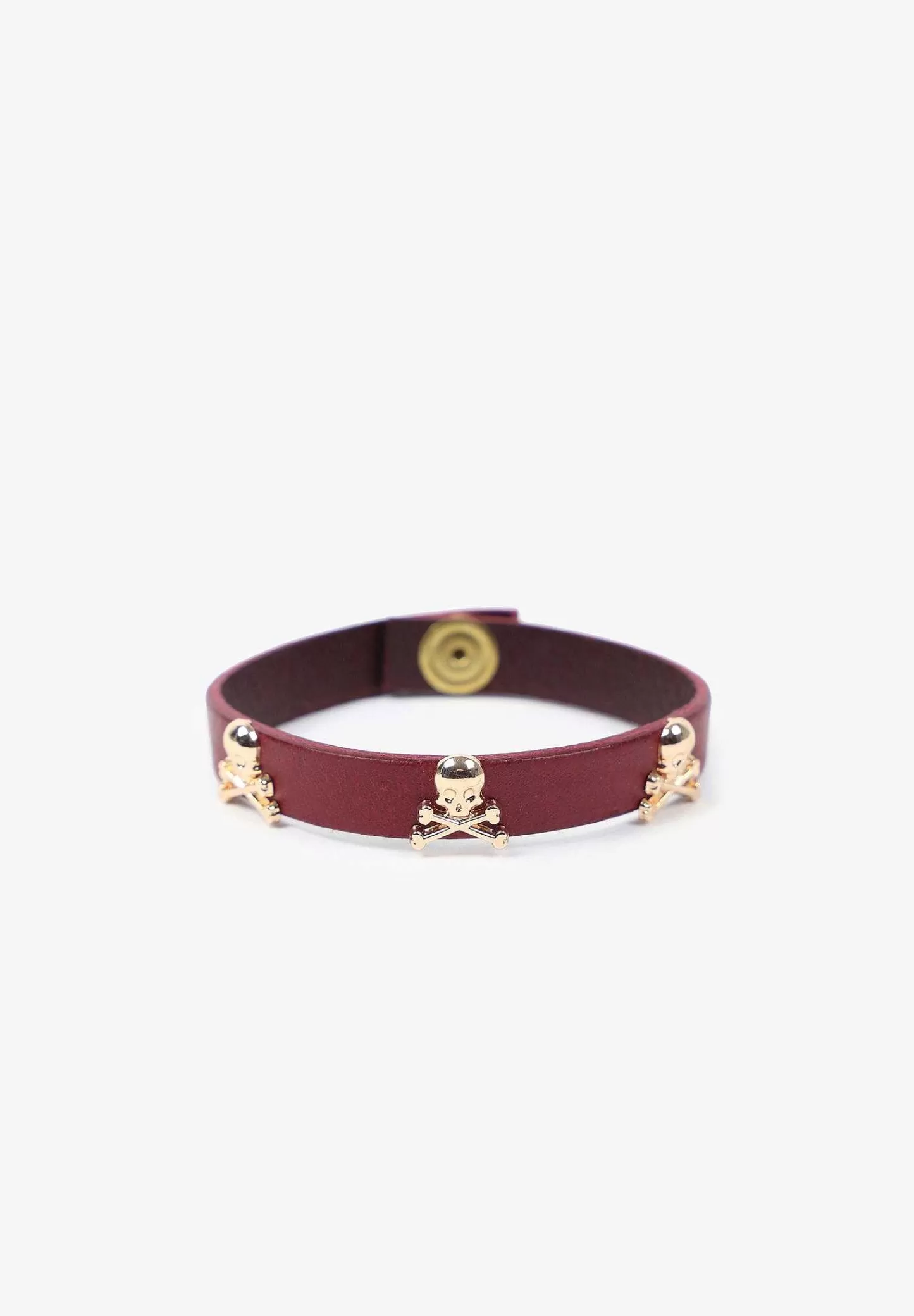 Cheap Scalpers Pulsera Piel Calaveras