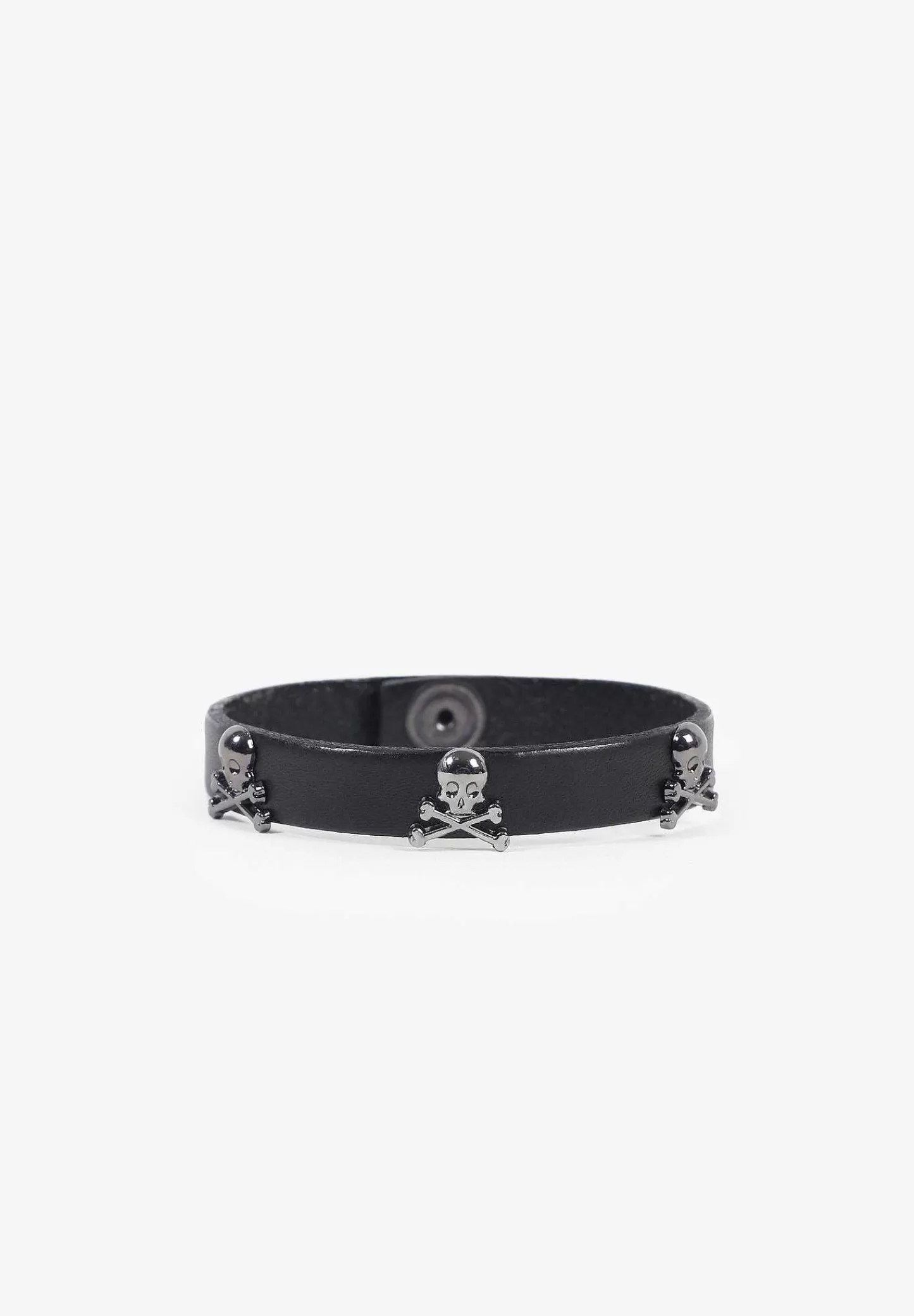 Online Scalpers Pulsera Piel Calaveras