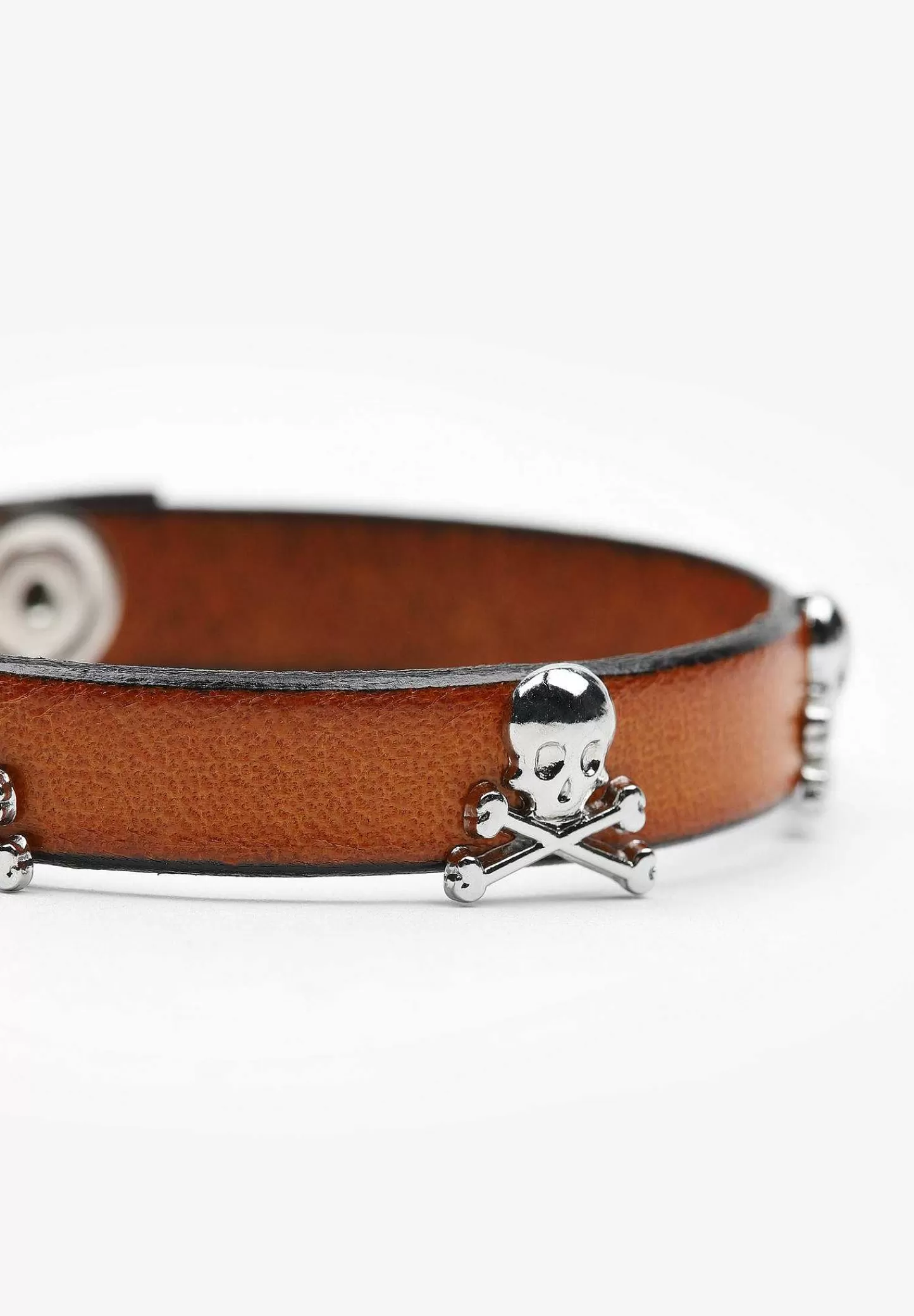 Online Scalpers Pulsera Piel Calaveras