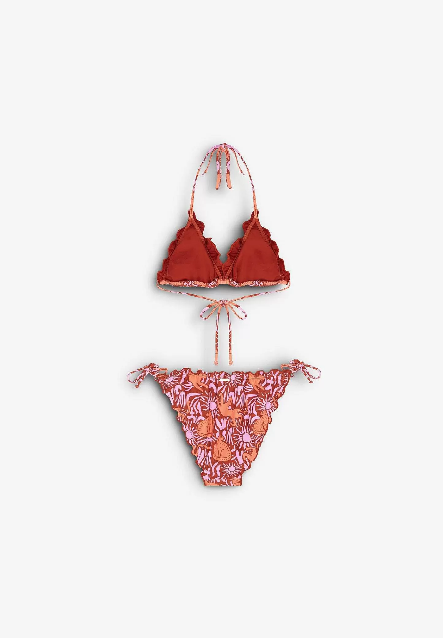 Sale Scalpers Ruffle Print Bikini